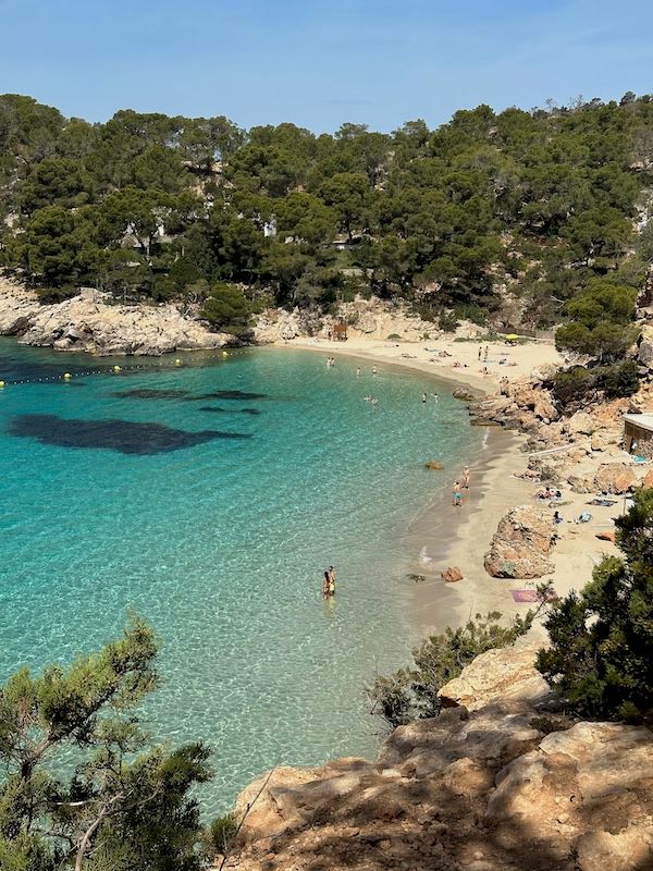 Saladeta beach in Ibiza